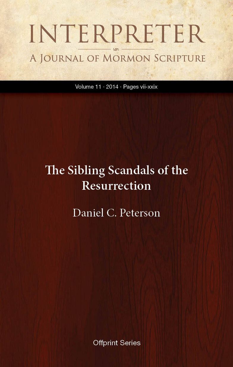 The Sibling Scandals of the Resurrection