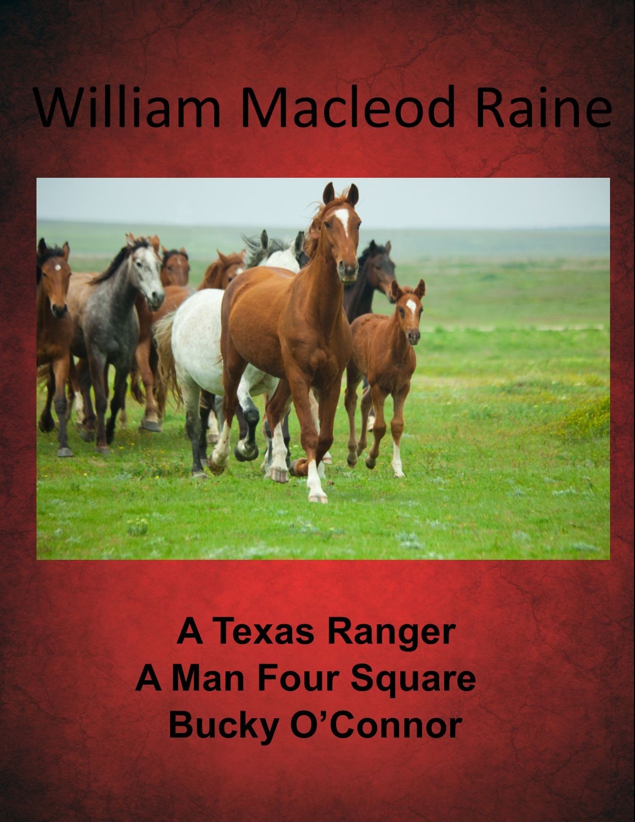 William Macleod Raine Western Combo Collection Volume I A Texas Ranger, A Man Four Square, Bucky OO