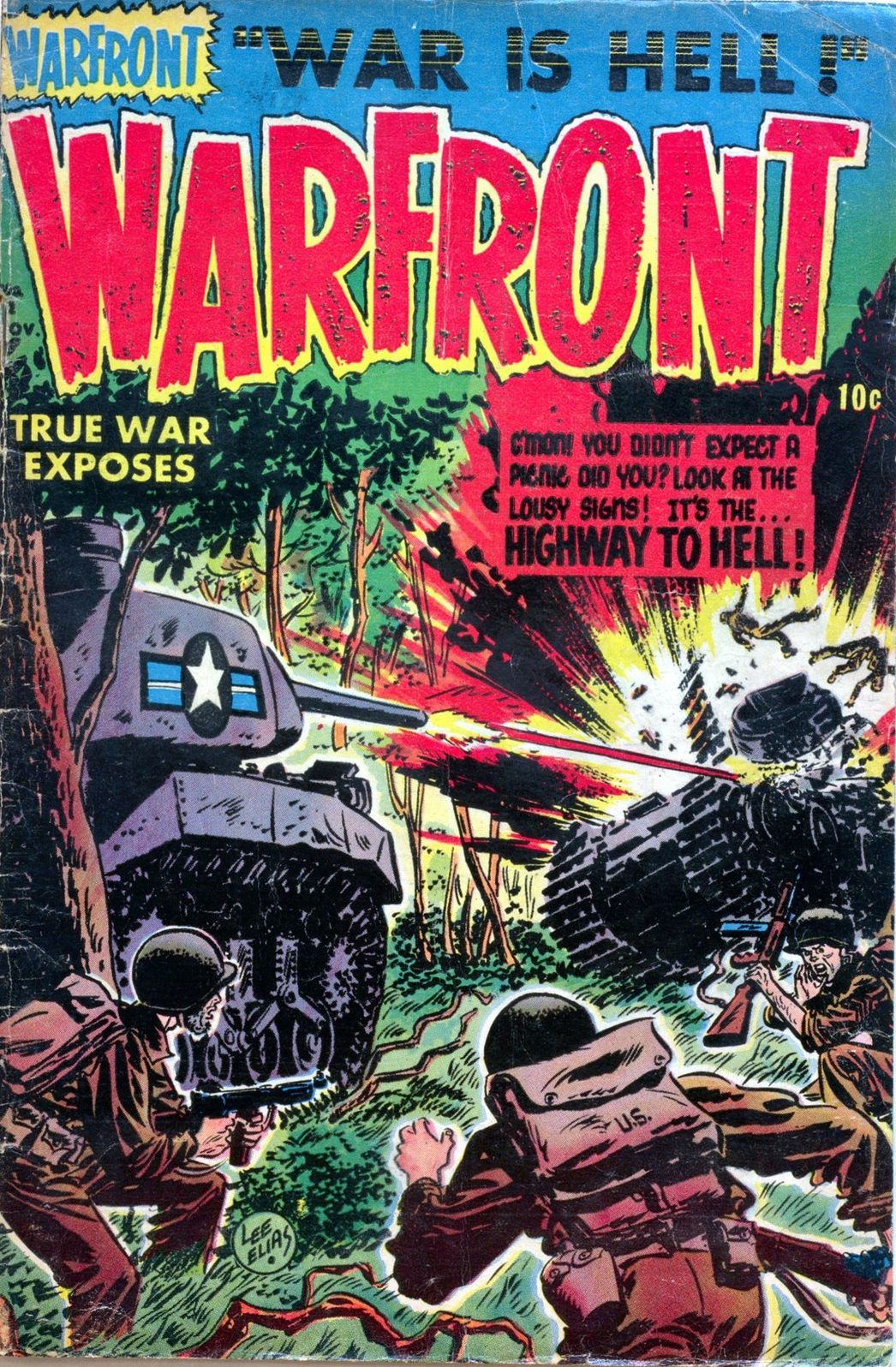 Warfront Number 12 War Comic Book