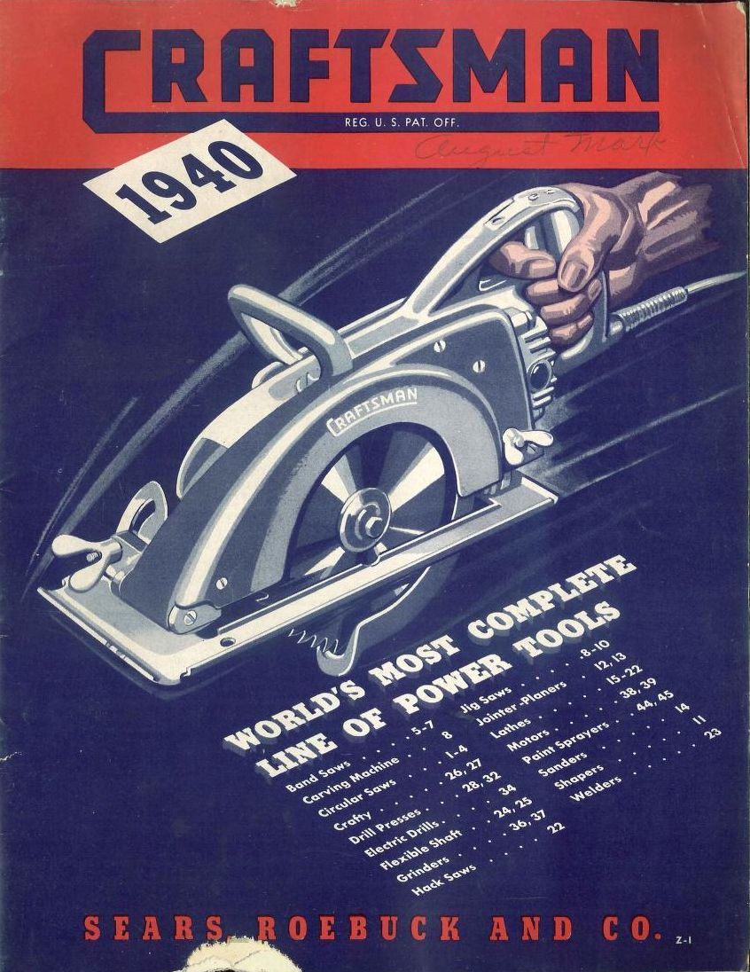Craftsman : world's most complete line of power tools 1940