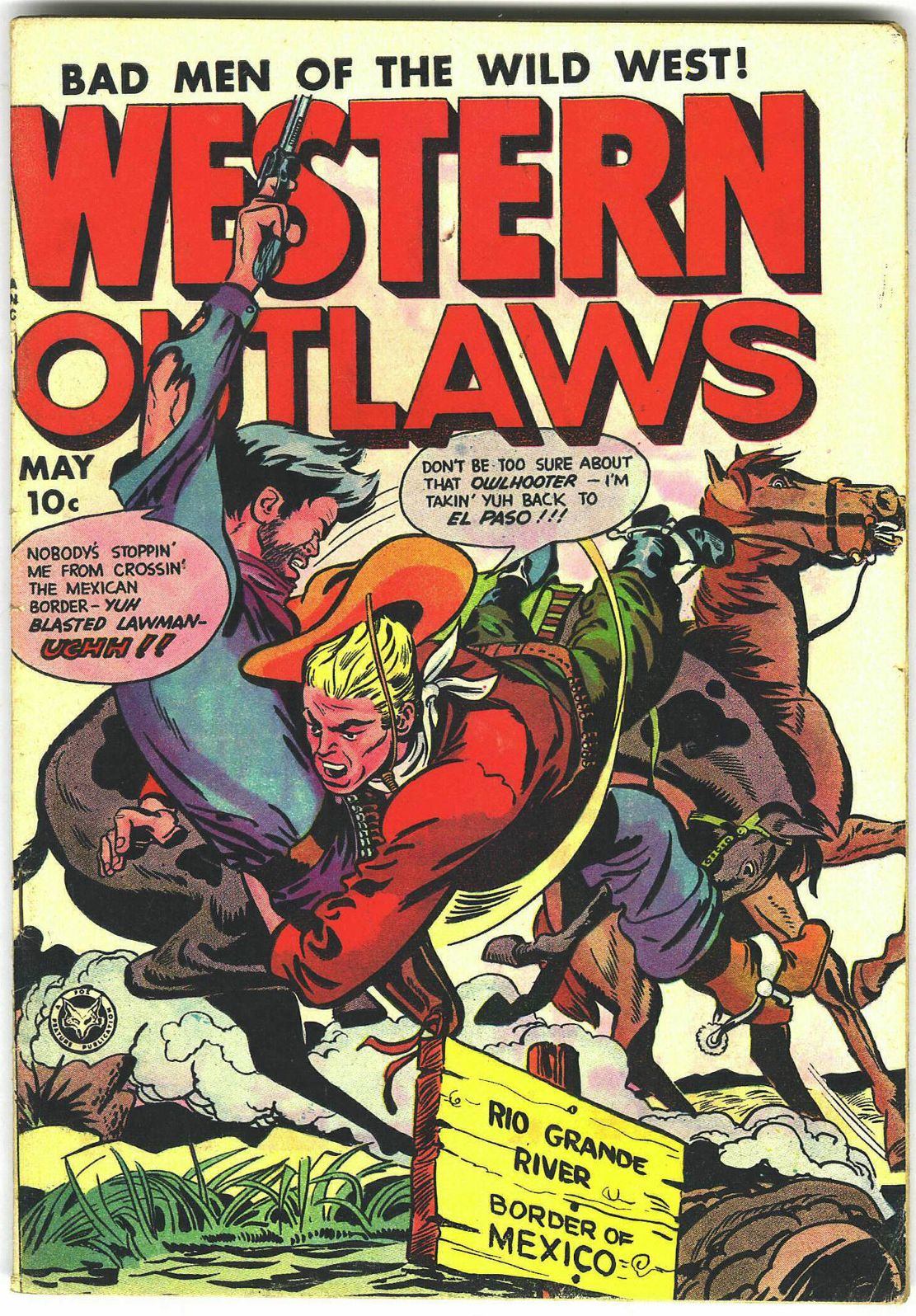 Western Outlaws Number 21 Western Comic Book