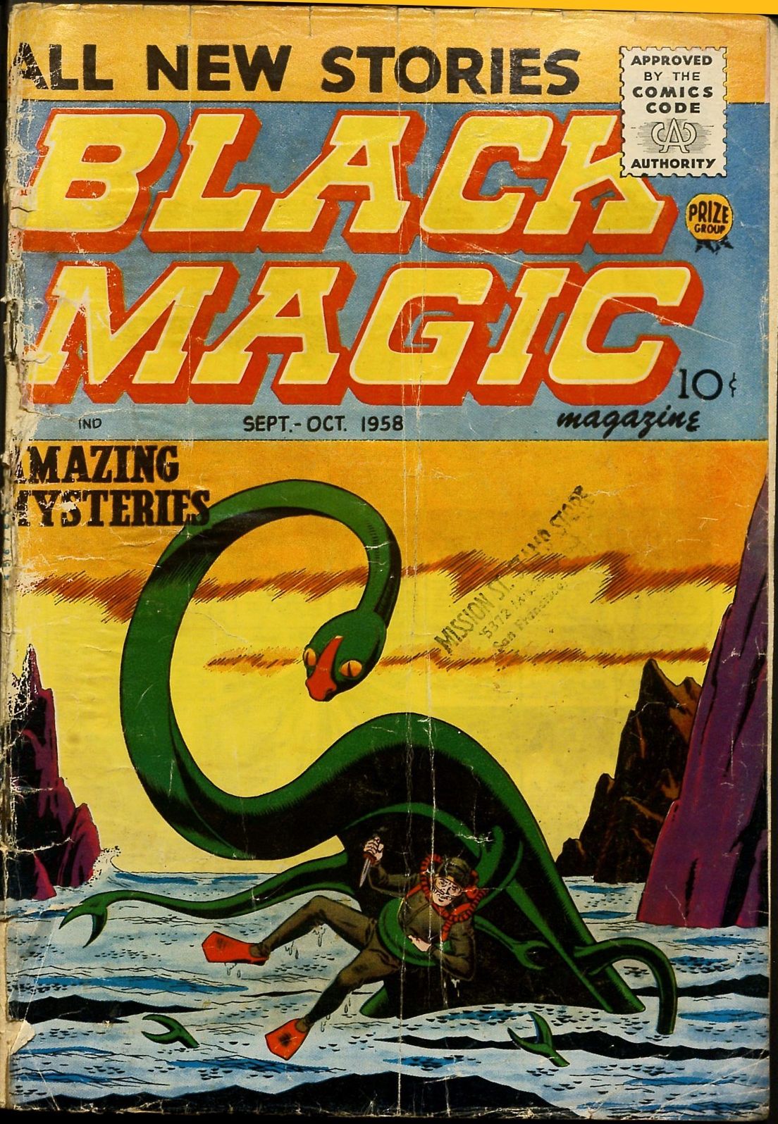 Black Magic Number 40 Horror Comic Book