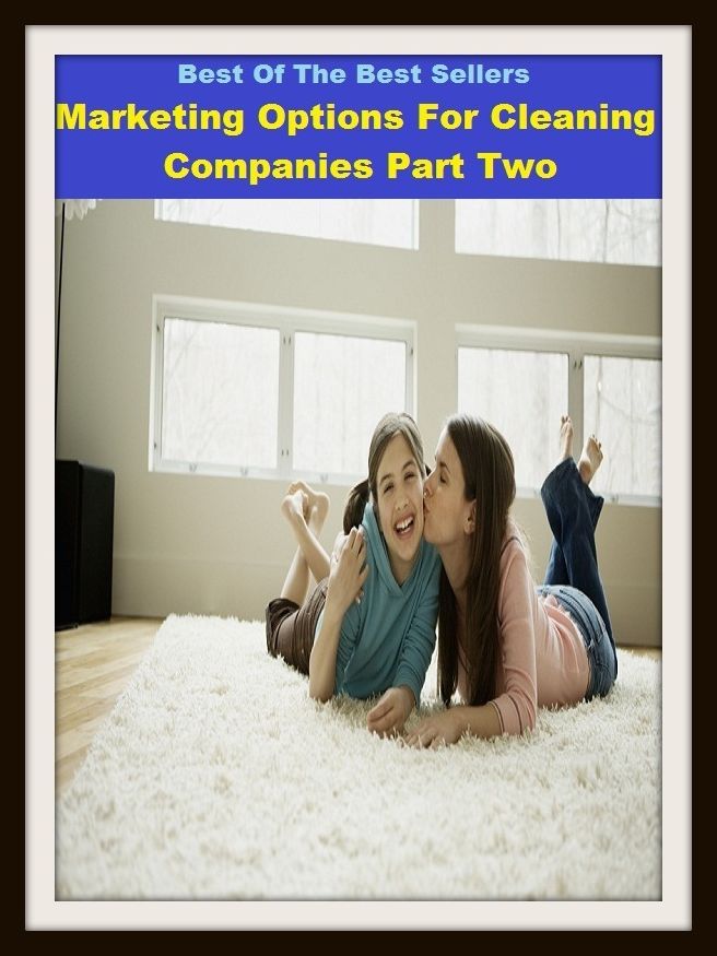Best of the Best Sellers Marketing Options For Cleaning Companies Part Two ( cleanup, cleaning, clearance, decontamination, wash, depuration, dusting, brushing, winnowing, threshing, jolt)