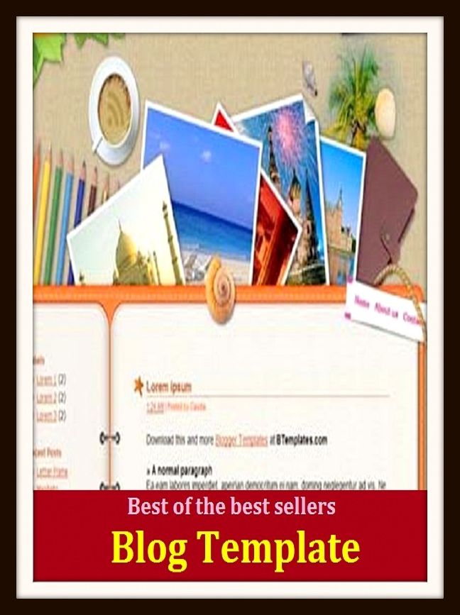 Best of the Best Sellers Blog Template (online journal, diary, journal, record, site, ground, station, layout, position, home, fix, locale, post, locus)