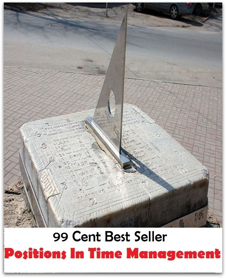 99 Cent Best Seller Positions In Time Management ( managing, organization, running, supervision, administration, management, direction, admin, command, control, care )