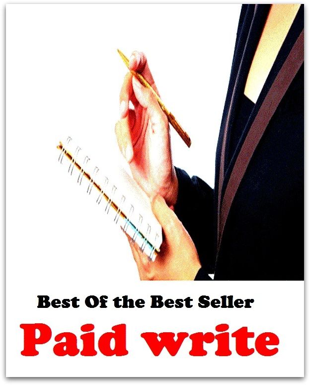 Best of the Best Sellers	Paid write	(write, cover with writing, scribe, pen, trace, jot down)