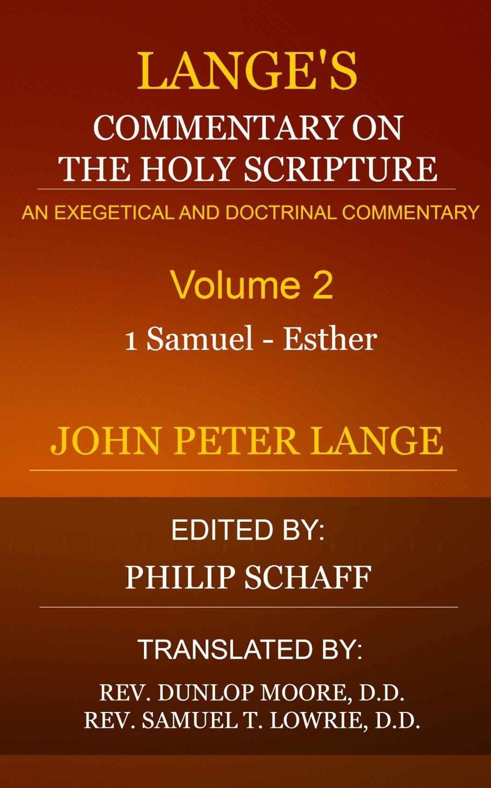 Lange's Commentary, Volume 2