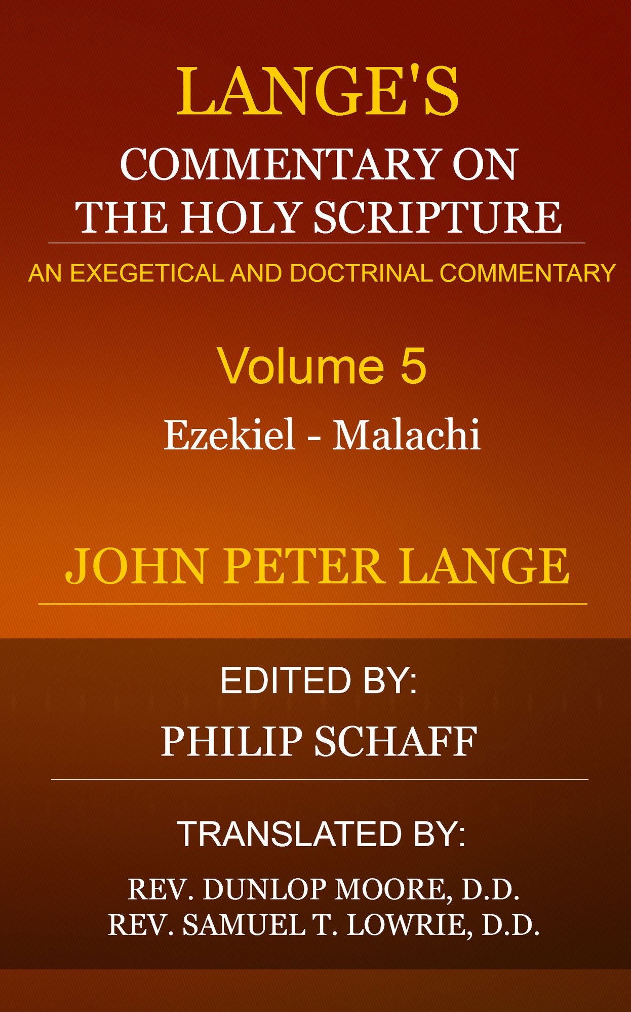 Lange's Commentary, Volume 5