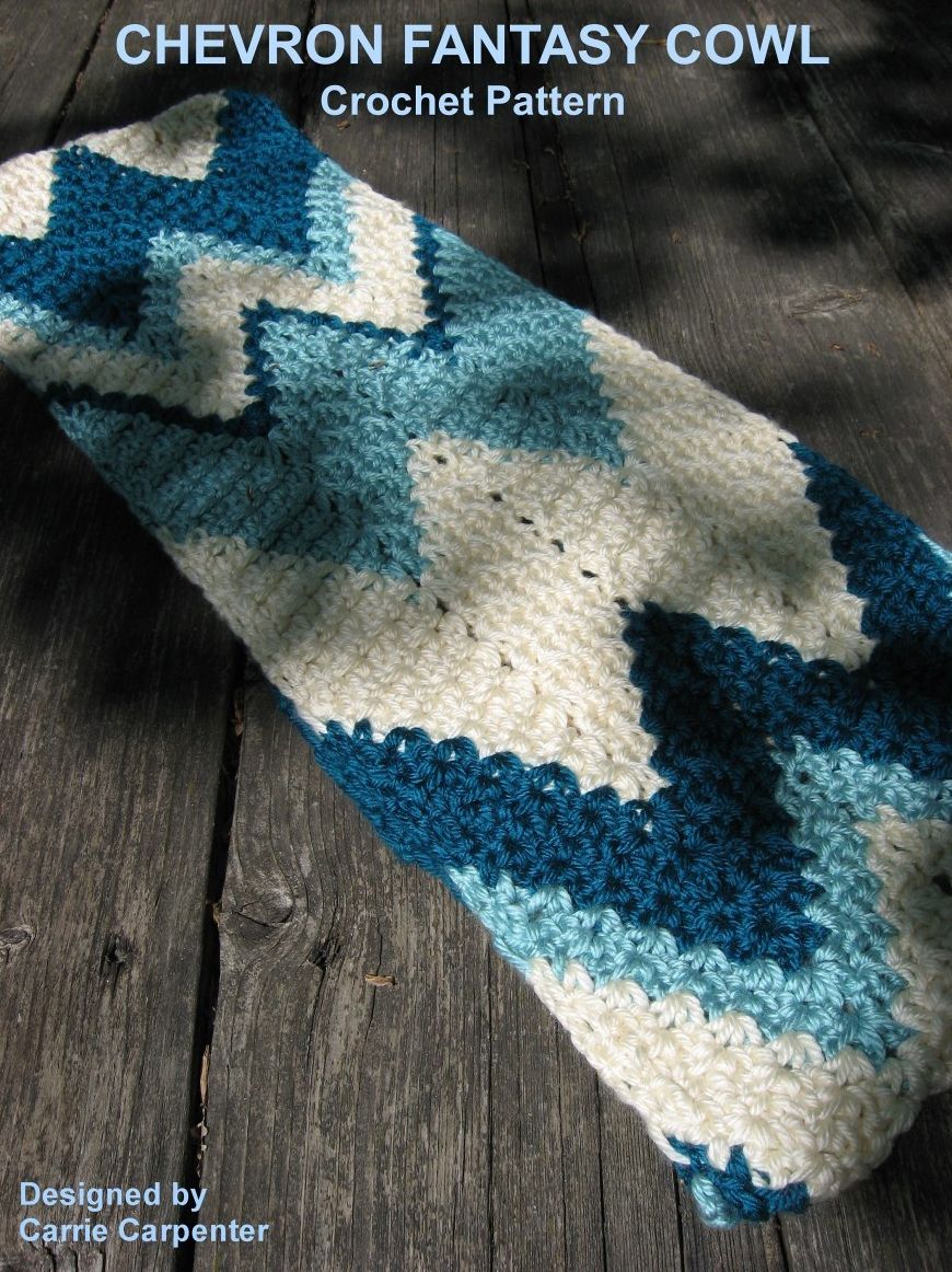Chevron Fantasy Cowl Crochet Pattern
