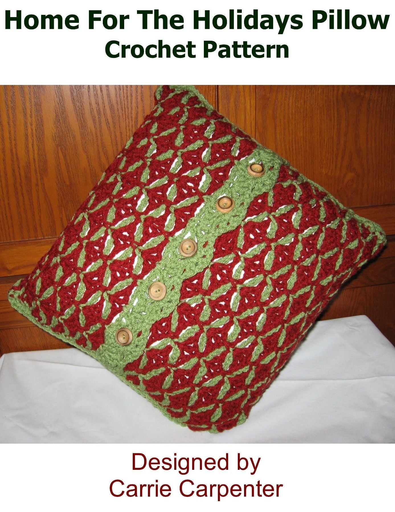 Home for the Holidays Pillow Crochet Pattern