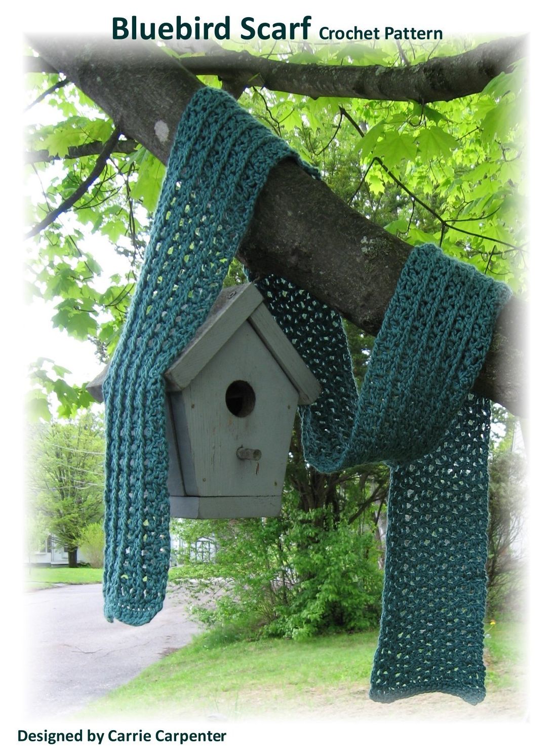 Bluebird Scarf Crochet Scarf Pattern