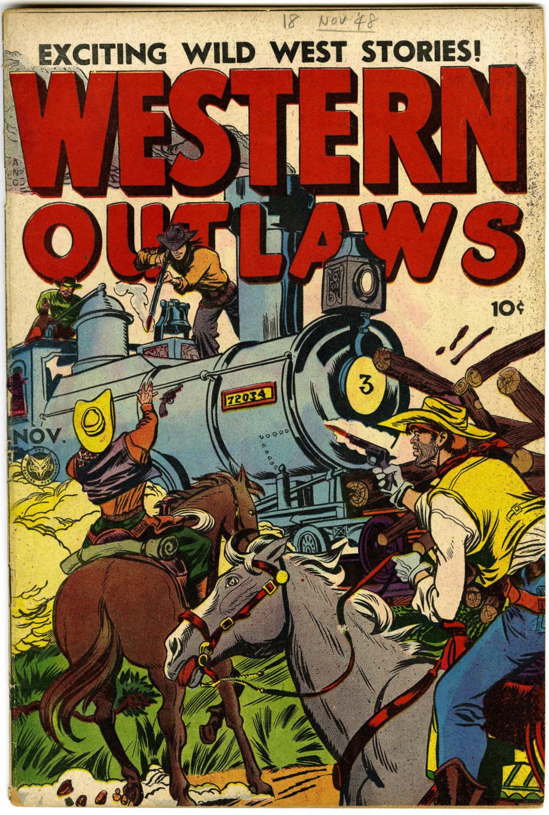 Western Outlaws Number 18 Western Comic Book