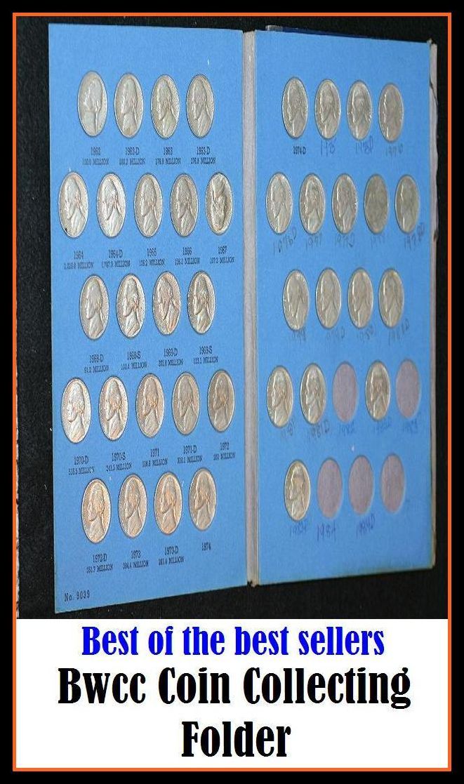 Best of the Best Sellers Bwcc Coin Collecting Folder (coinage, coins, specie, change, loose change, small change, silver, gold, piece)