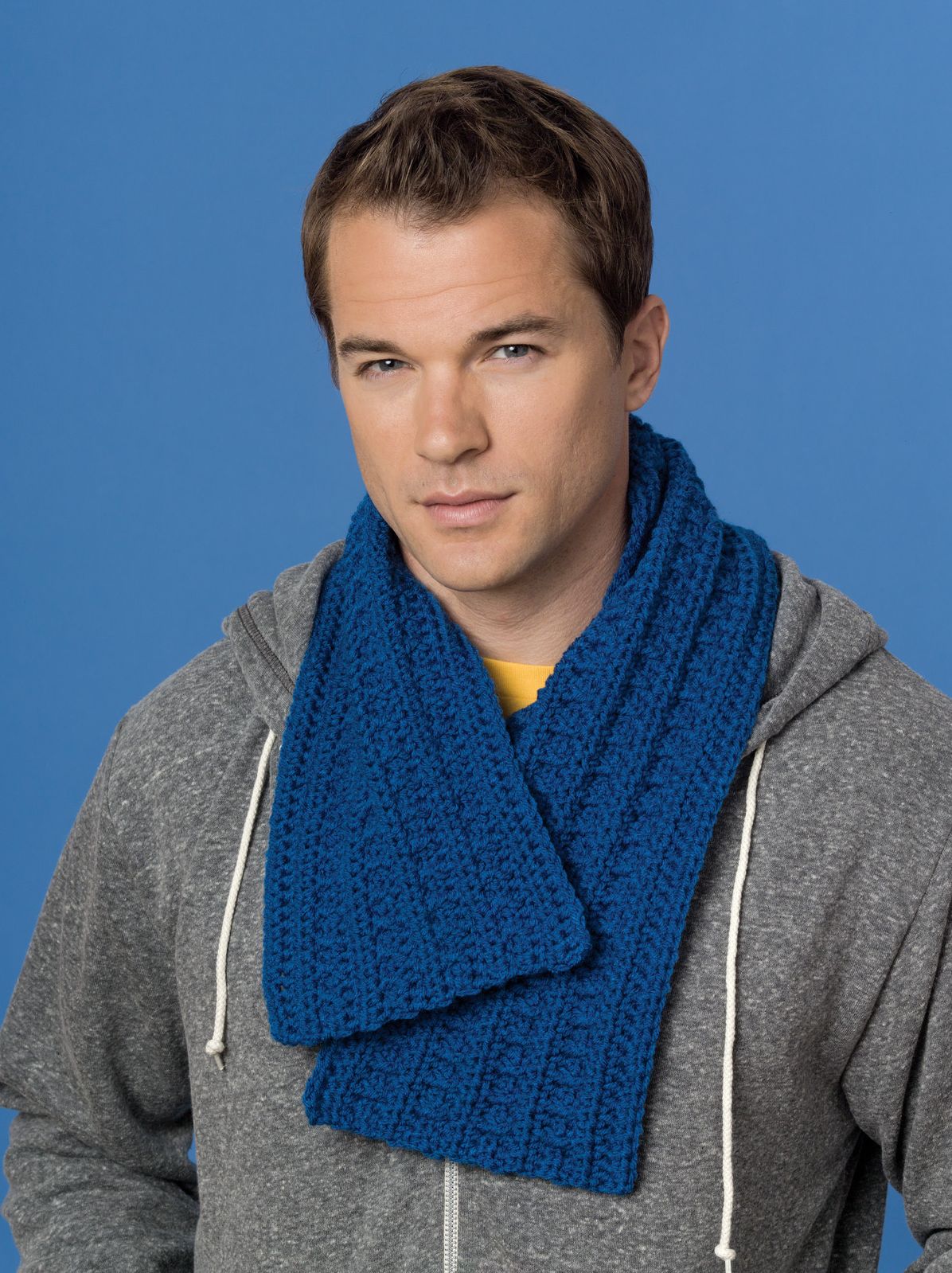 Blue Suede Scarf - Crochet Pattern