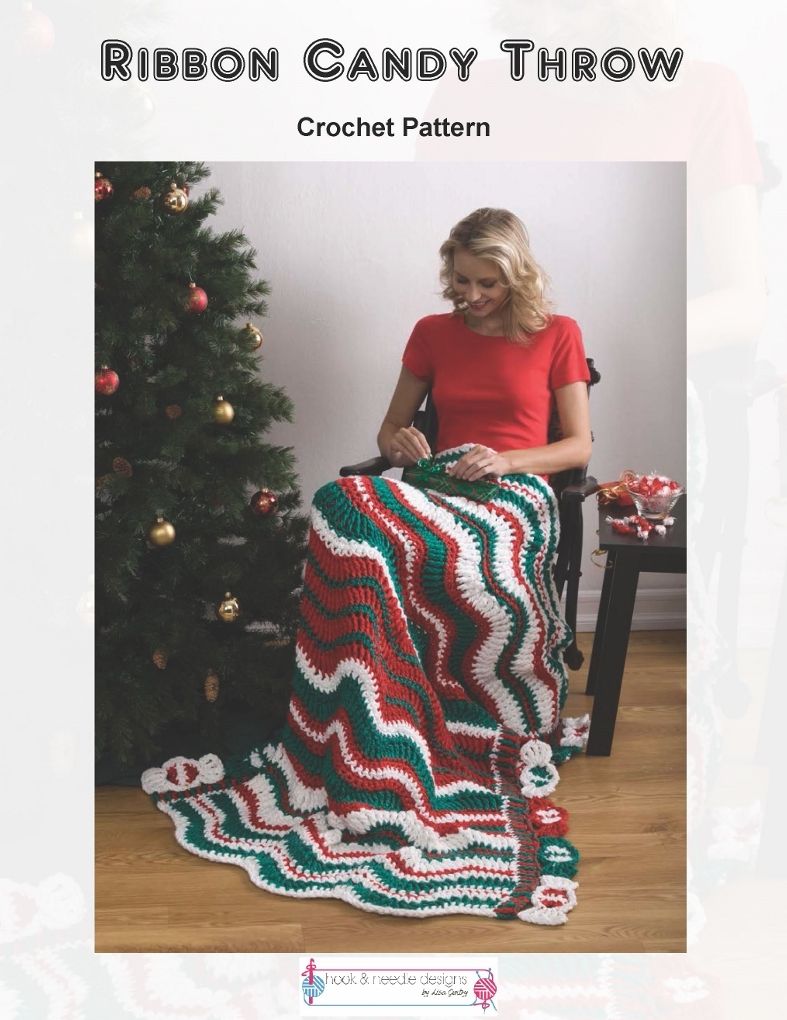 Ribbon Candy Throw - Crochet Pattern