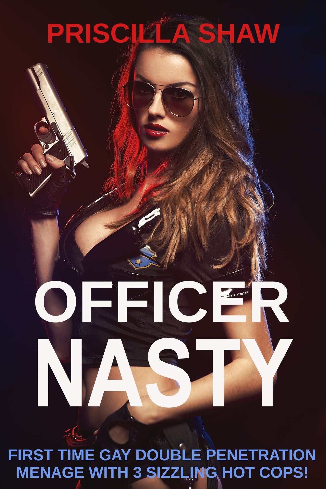Officer Nasty: First Time Gay Double Penetration Menage with 3 Sizzling Hot Cops!