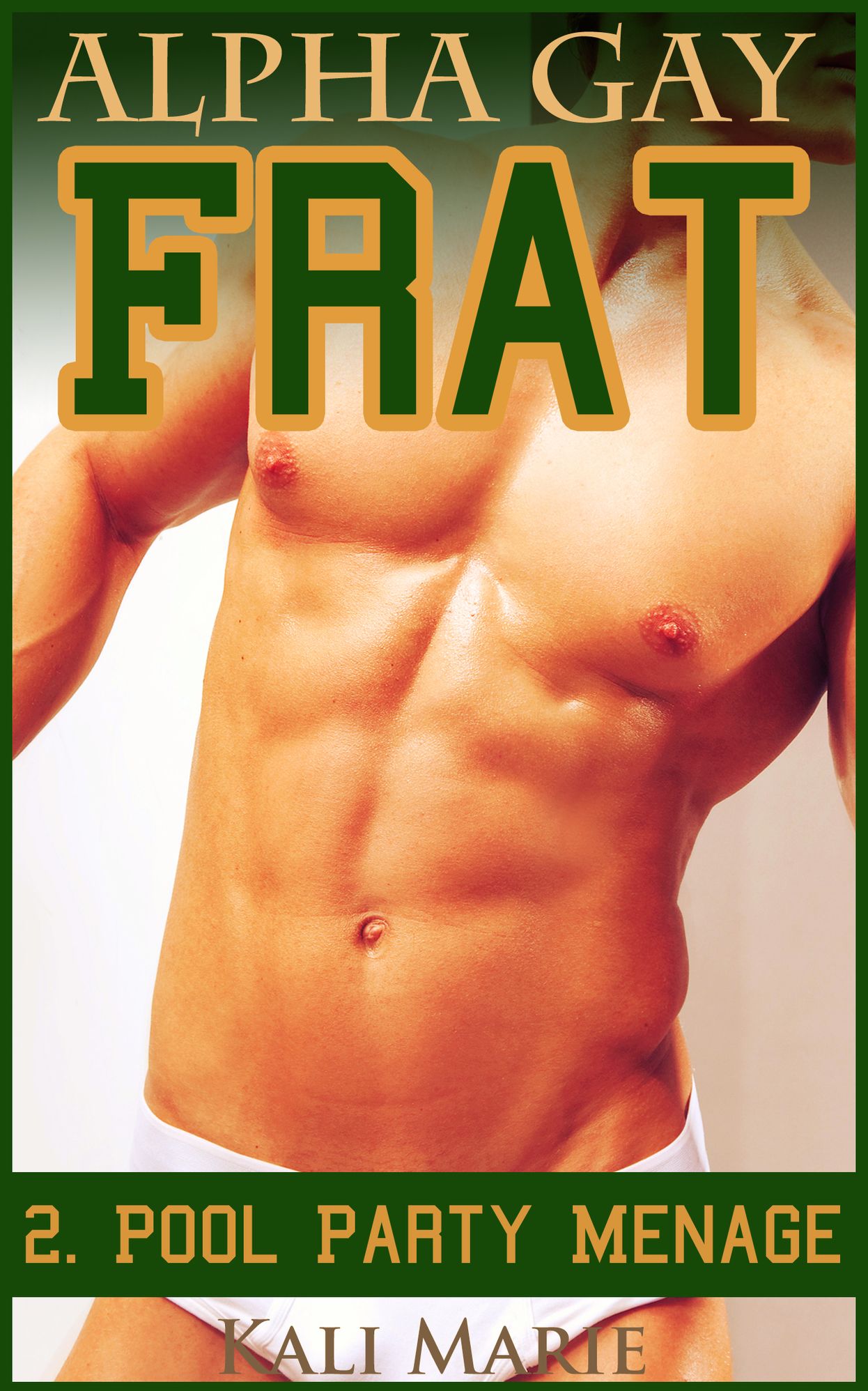 MMM EROTICA: Alpha Gay Frat 2. Pool Party Menage (BDSM Domination)
