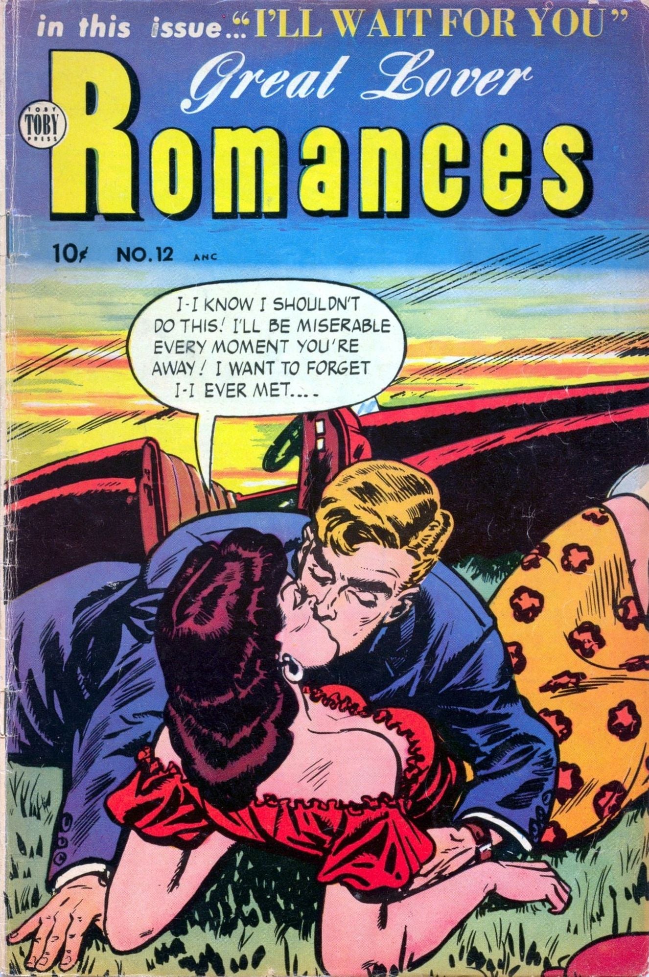 Great Lover Romances Number 12 Love Comic Book