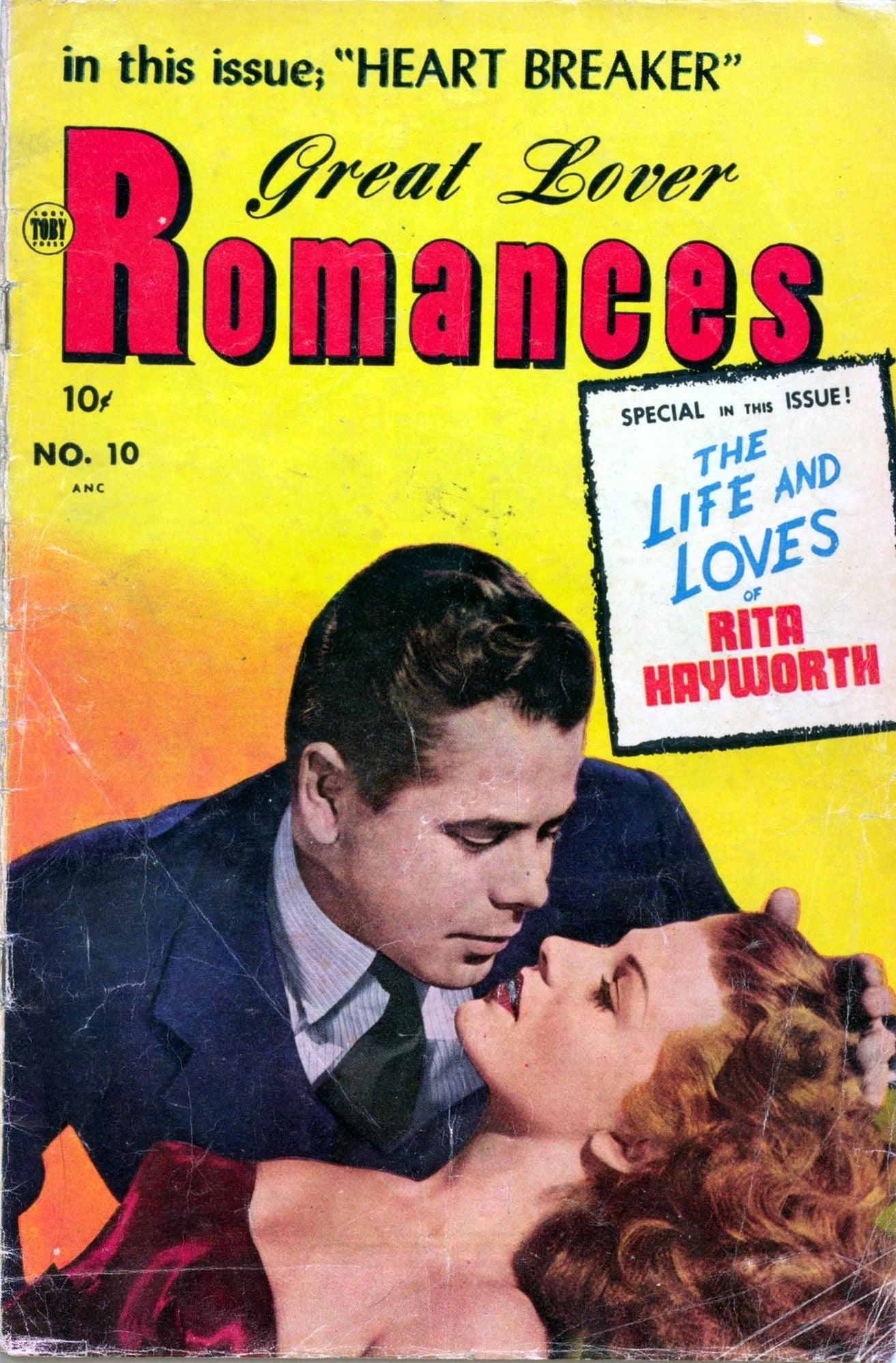 Great Lover Romances Number 10 Love Comic Book