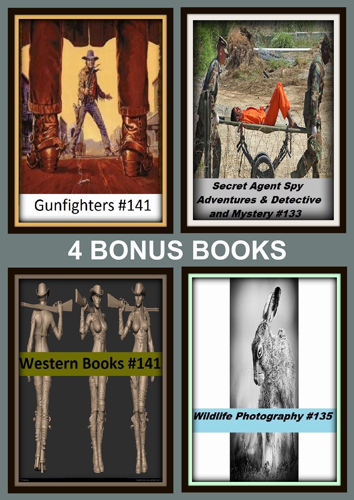 Detective: Four bonus books in one Bundle Wildlife Photography #146, Secret Agent Spy Adventures & Detective and Mystery #144, Wildlife Photography #147, Detective and Mystery new for 2015 #146