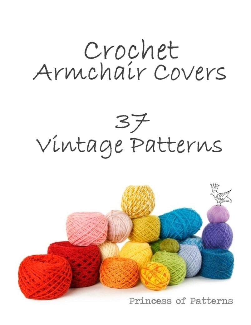 CROCHET ARMCHAIR COVERS 37 VINTAGE PATTERNS