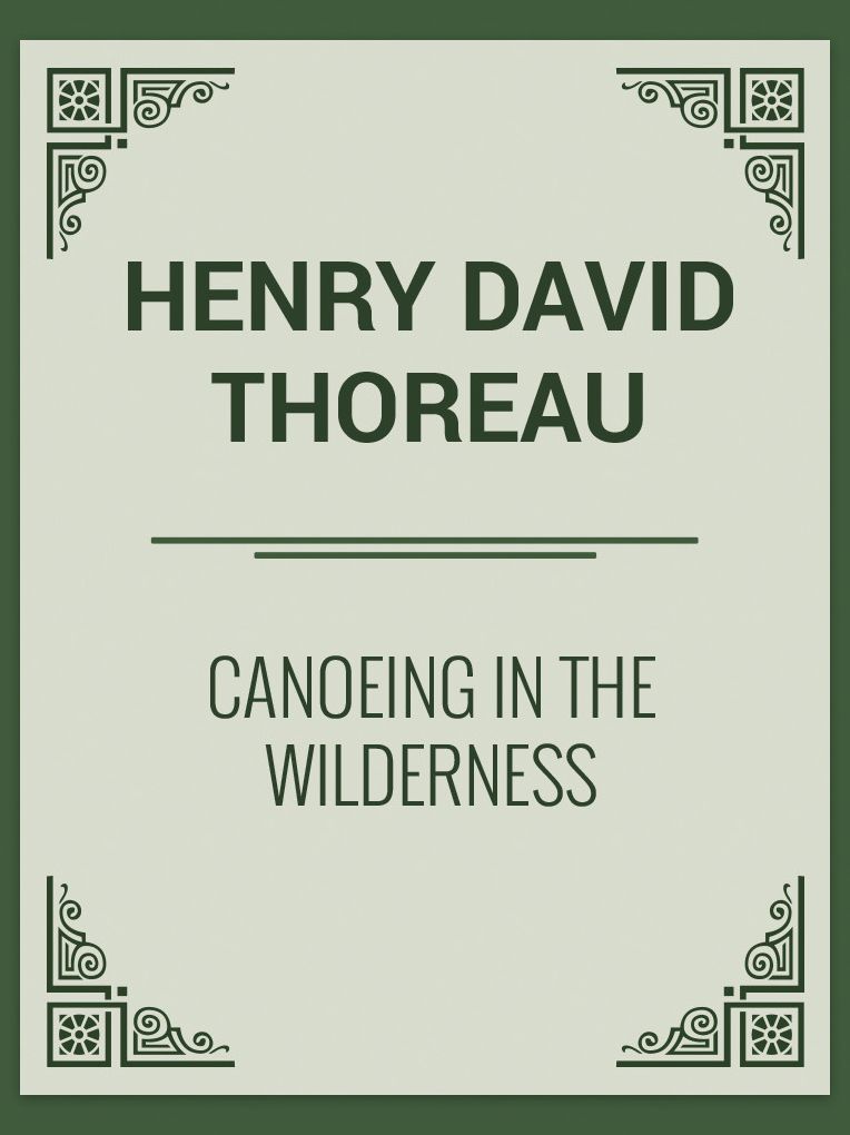 Canoeing in the wilderness