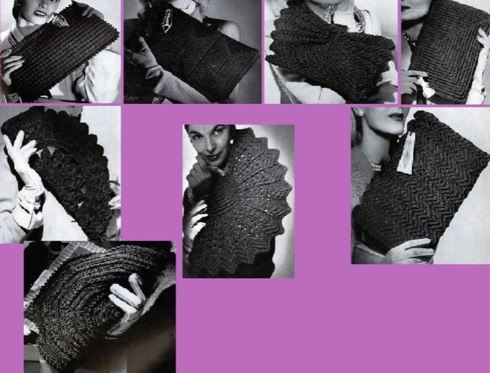 Vintage Gimp and Cordet Purse Patterns for Crochet ~ How to Crochet a Vintage Hand Bag