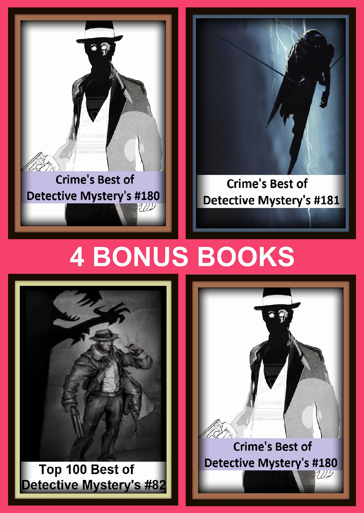 Detective : Four bonus books in one Bundle Crime's Best of Detective Mystery's #180, Crime's Best of Detective Mystery's #180, Top 100 Best of Detective Mystery's #82, Crime's Best of Detective Mystery's #181
