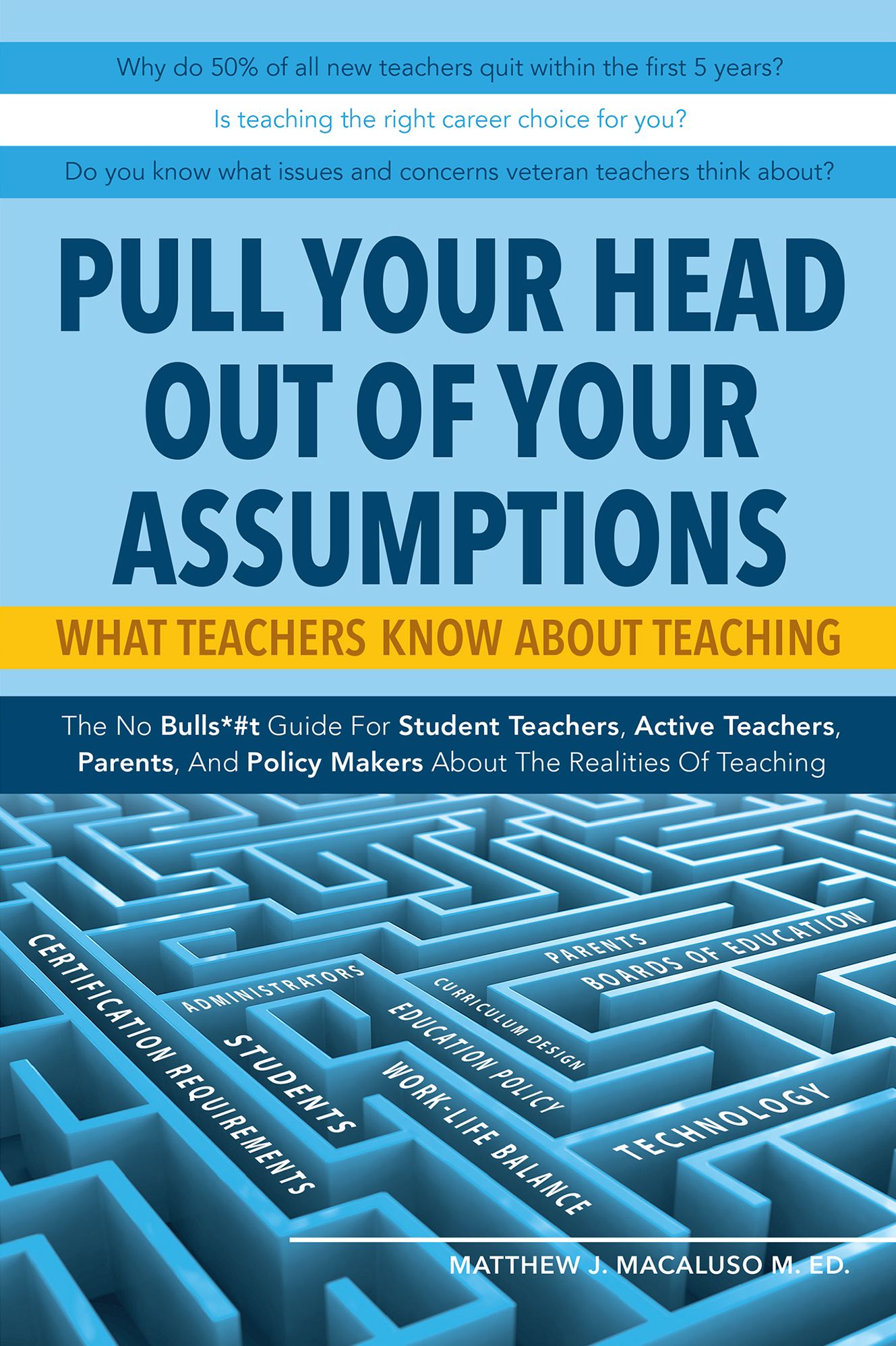 Pull Your Head Out Of Your Assumptions What Teachers Know About Teaching