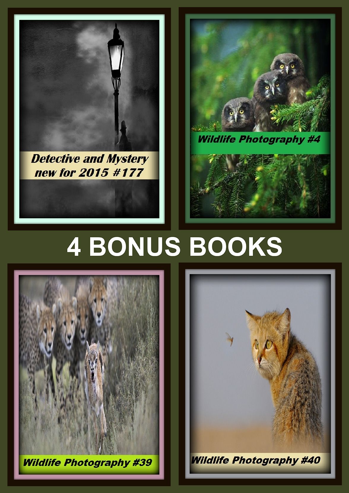 Detective :Four bonus books in one Bundle Wildlife Photography #39, Wildlife Photography #4, Detective and Mystery new for 2015 #177, Wildlife Photography #40