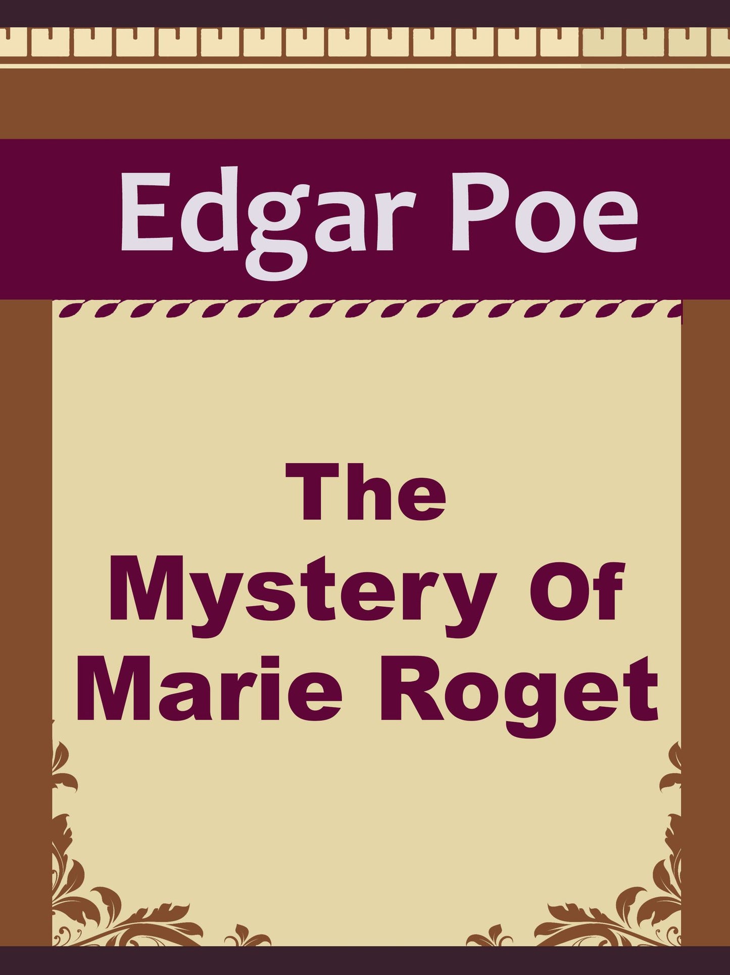 The Mystery Of Marie Roget