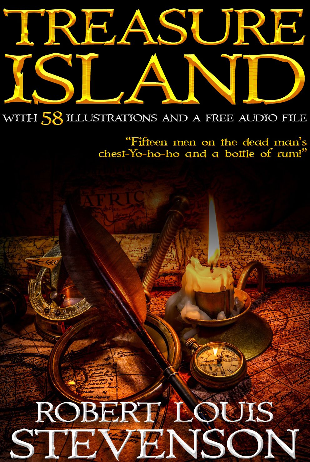 Treasure Island: With 58 Illustrations and a free Audio File.