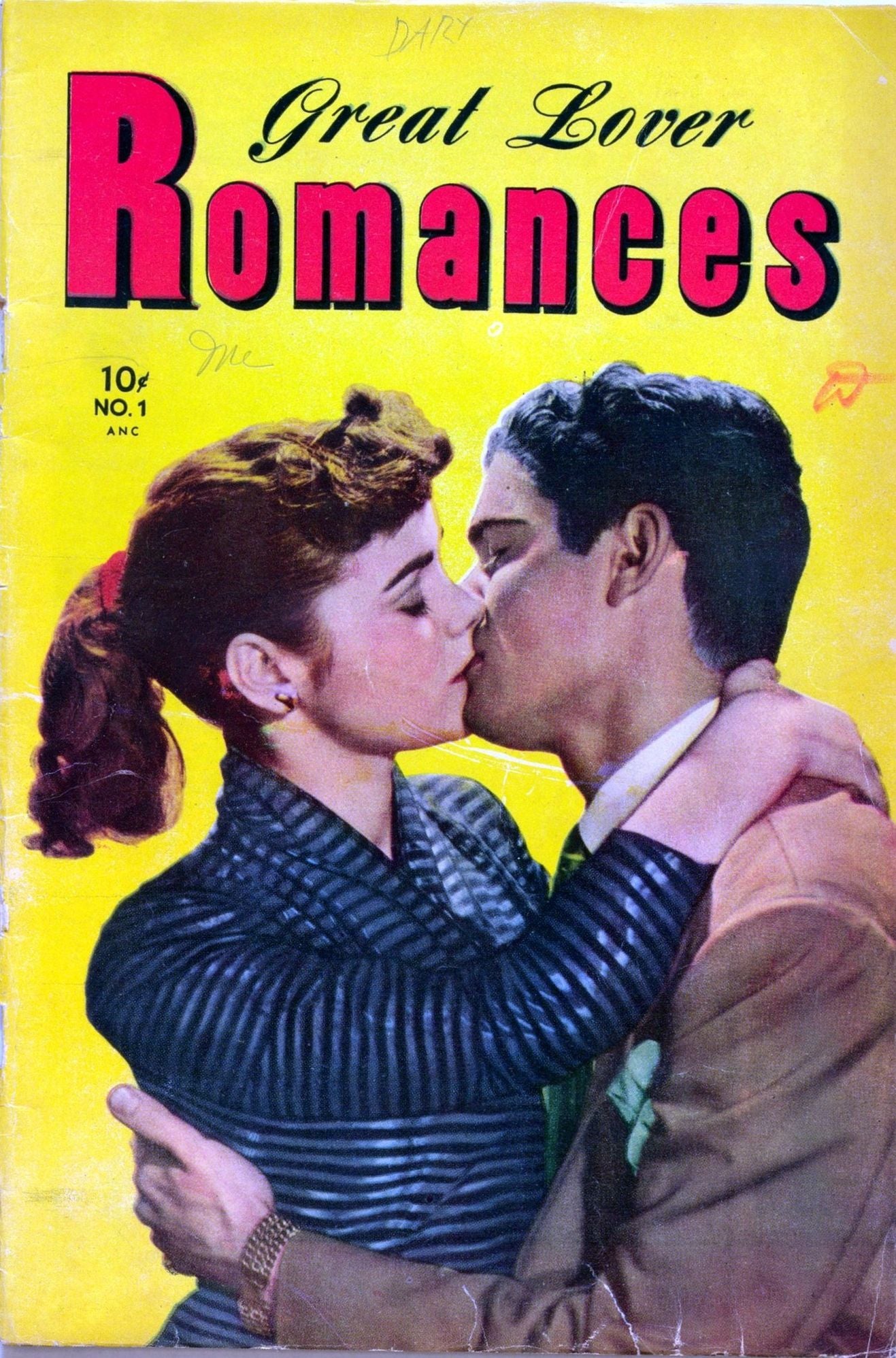 Great Lover Romances Number 1 Love Comic Book