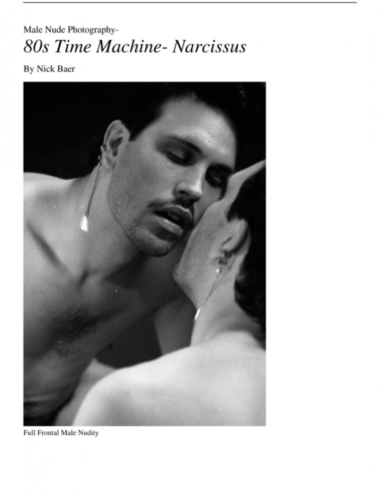Male Nude Photography- 80s Time Machine- Narcissus