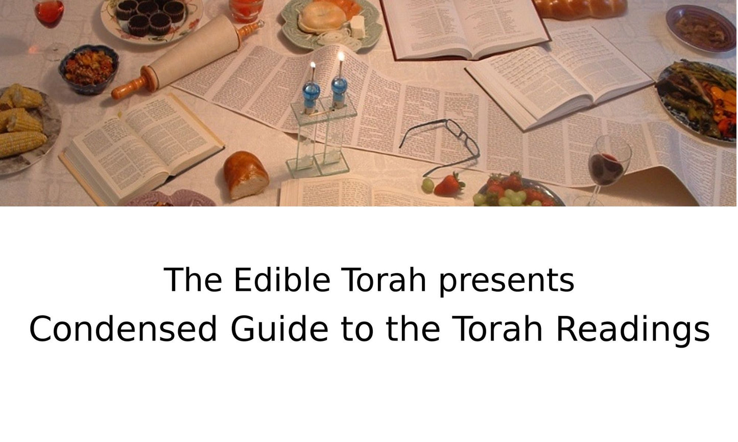 Edible Torah's Condensed Guide to the Weekly Torah Readings
