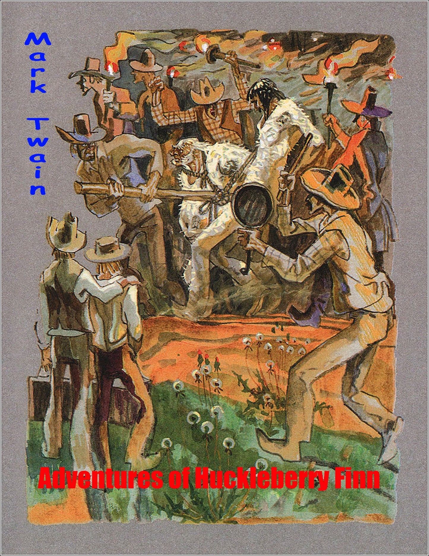 Adventures of Huckleberry Finn (illustrated)
