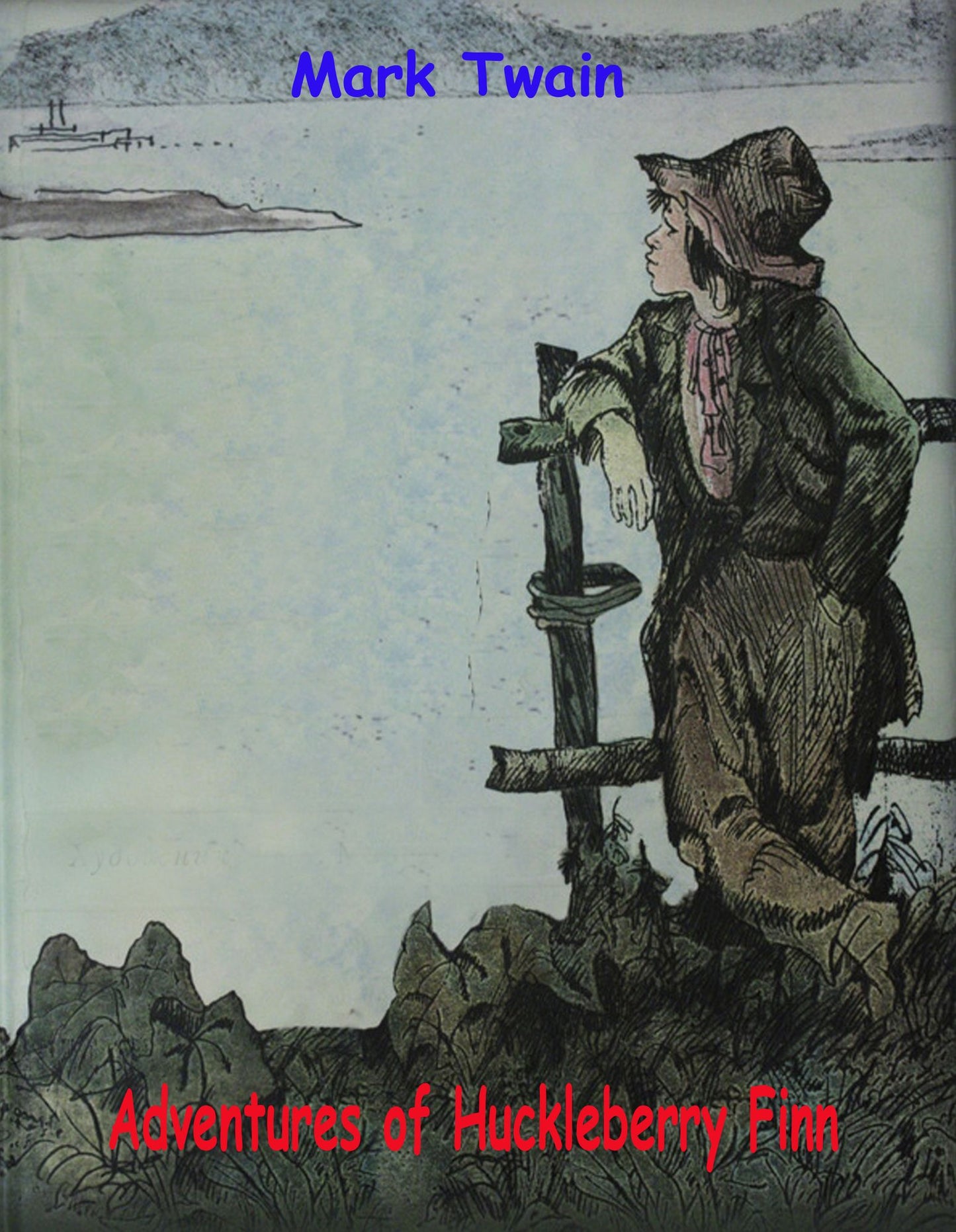 Adventures of Huckleberry Finn (illustrated)