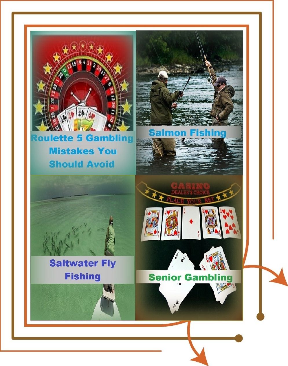 Gambling:4 Books in 1 Bundle! Roulette 5 Gambling Mistakes You Should Avoid, Salmon Fishing, Saltwater Fly Fishing, Senior Gambling