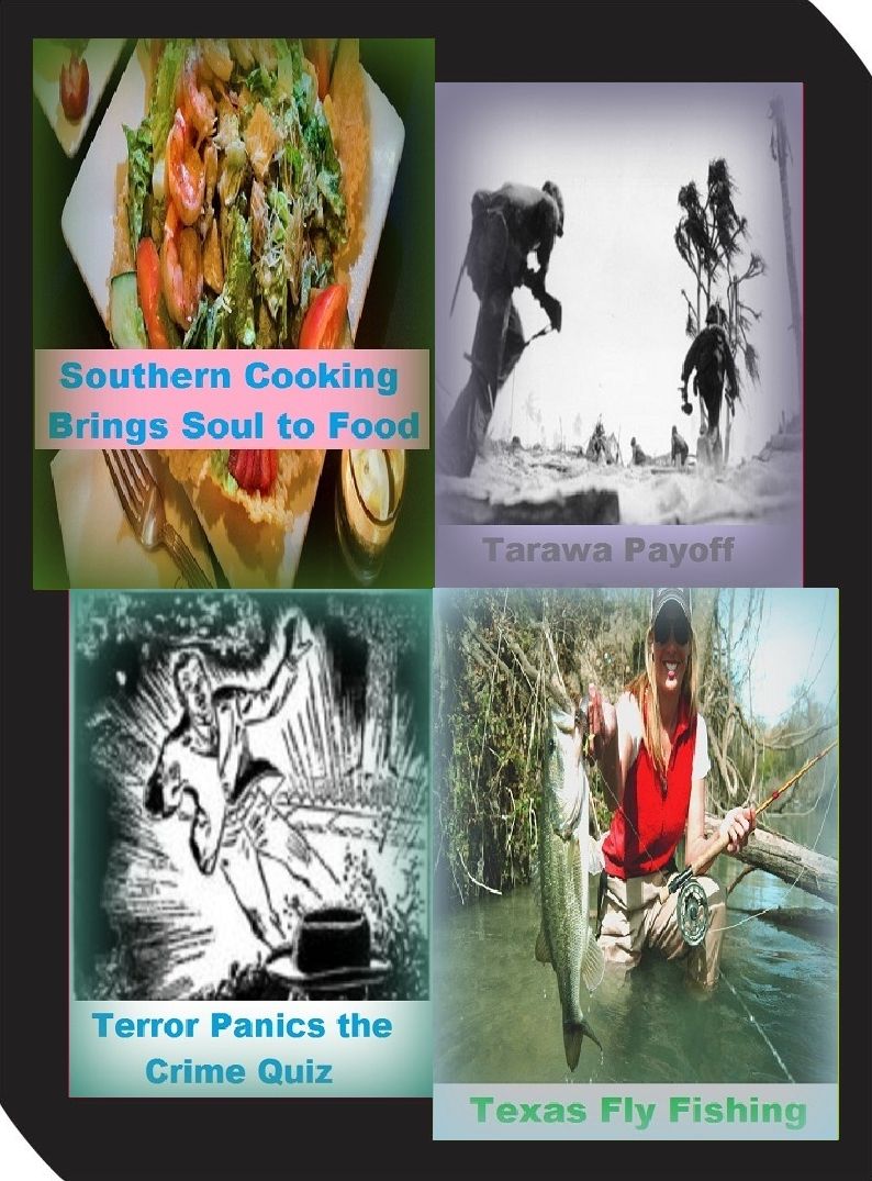 Fishing : 4 Books in 1 Bundle! Suicide Souvenir, Terror Panics the Crime Quiz, Texas Fishing Tips, The Basic Fishing Supplies