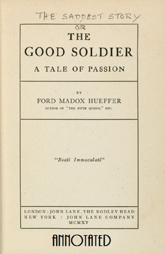 The Good Soldier (Annotated)