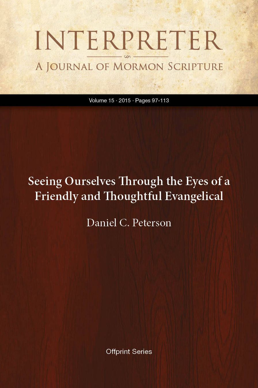 Seeing Ourselves Through the Eyes of a Friendly and Thoughtful Evangelical