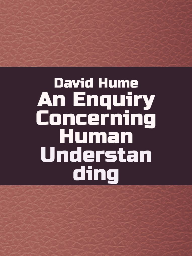 An Enquiry Concerning Human Understanding