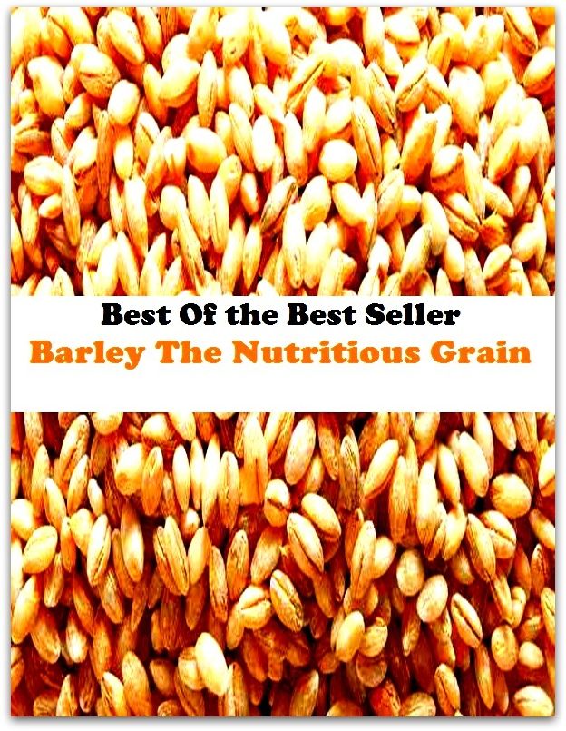 Best of the best seller Barley The Nutritious Grain(bread,cooking,cuisine,drink,fare,feed,foodstuff,meal,meat,snack,aliment)