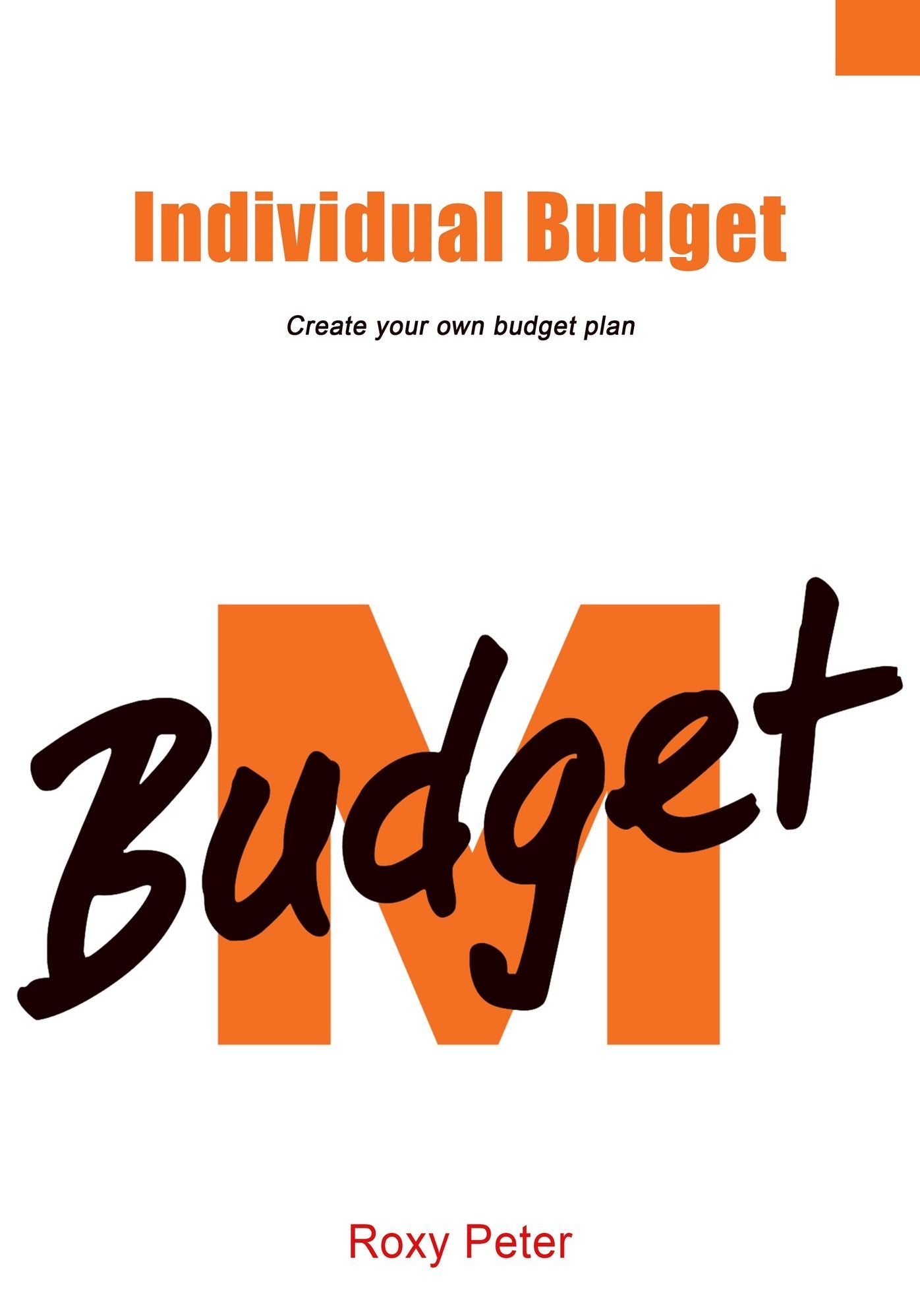 Individual Budget: Create your own budget plan