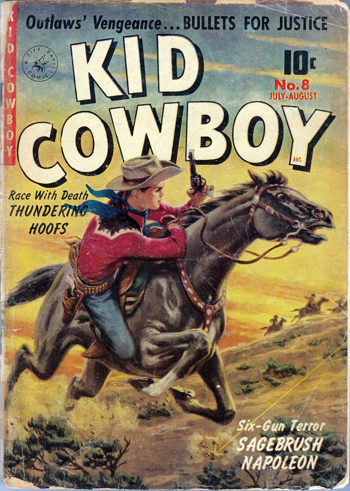 Kid Cowboy Number 8 Western Comic Book