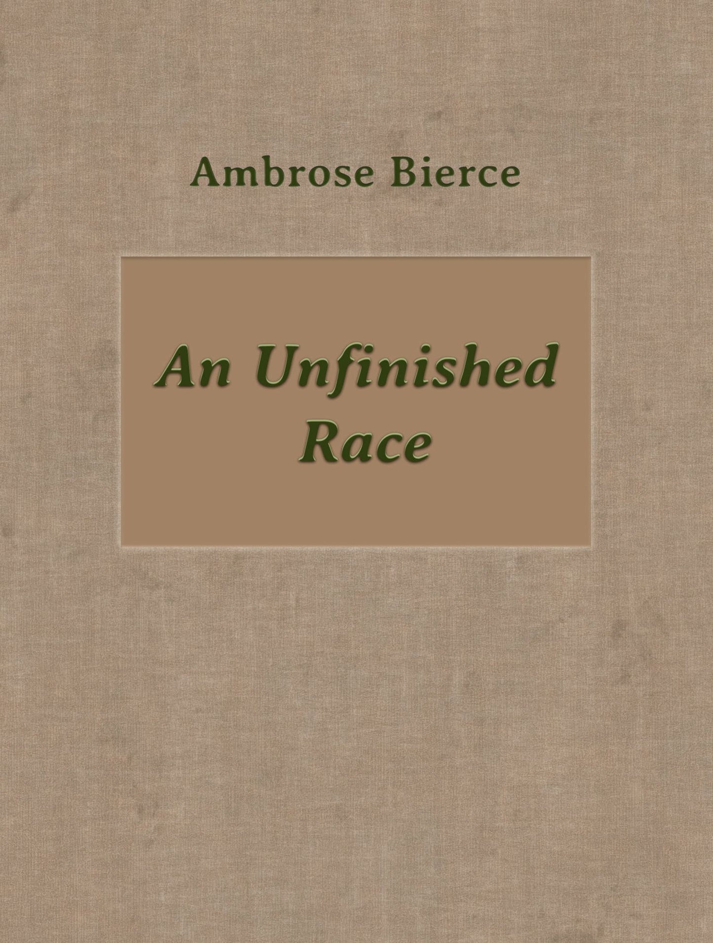 An Unfinished Race