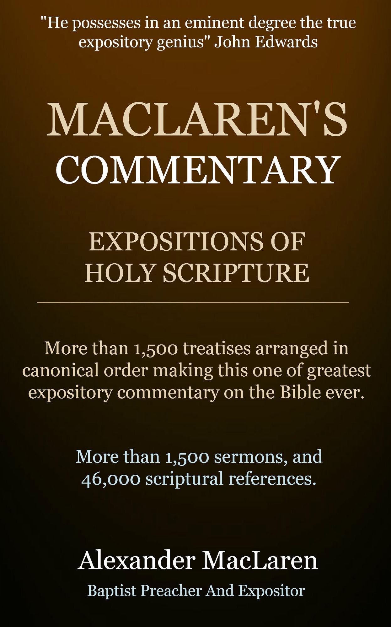 Maclaren's Commentary