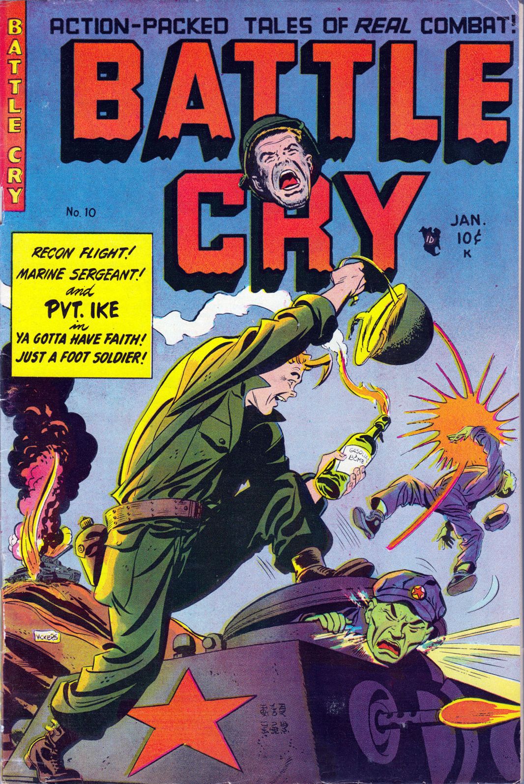 Battle Cry Number 10 War Comic Book