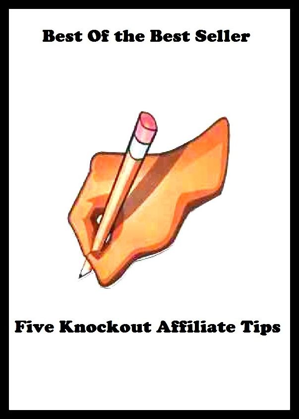 Best of the Best Sellers Five Knockout Affiliate Tips (hint, clue, cue, dope, point, bug, buzz, news, in, bang)