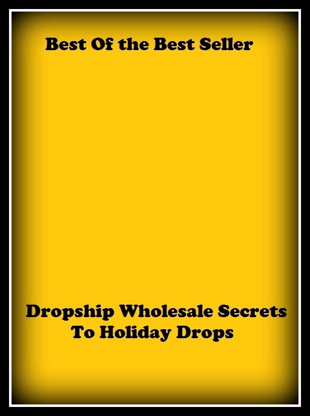 Best of the Best Sellers Dropship Wholesale Secrets To Holiday Drops (covert, furtive, backdoor, close, classified, unseen, abstract, obscure, mystic, dark)